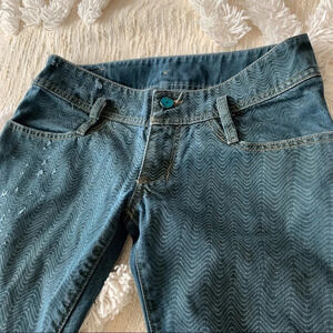 Diesel Car Tire Print Low Rise Jean